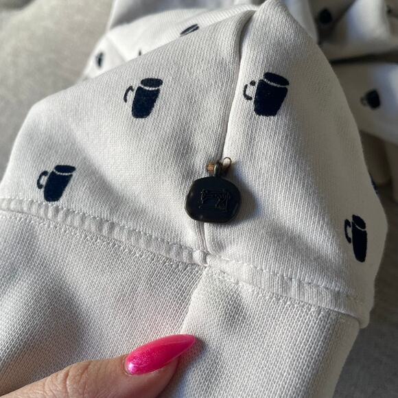 SCOTCH & SODA White Velvet Coffee Mug Sweater Pull Over Crewneck XXL 2XL58 - Picture 6 of 7